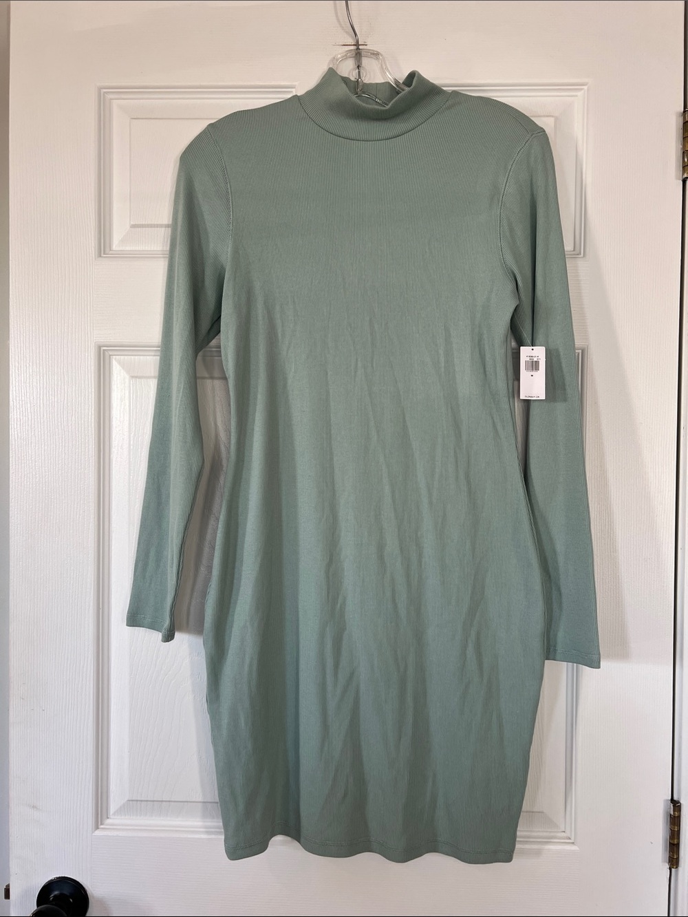 Old Navy Light Sage Mock Neck Long Sleeve Dress
